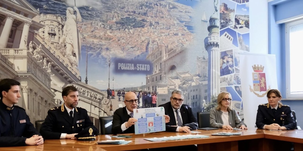 Sicurezza è salute – Truffe: meglio prevenire: presentata in Prefettura a Trieste la collaborazione fra la Questura di Trieste e Federfarma Trieste