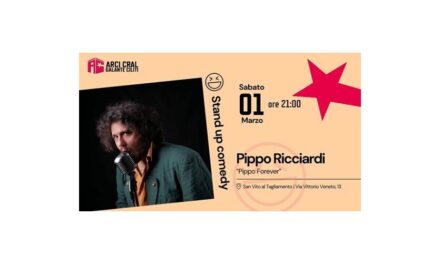 NUOVO APPUNTAMENTO CON LA STAND UP AL CRAL: A SAN VITO AL TAGLIAMENTO UNO DEI NOMI EMERGENTI PIÙ QUOTATI DELLA SCENA ITALIANA, PIPPO RICCIARDI