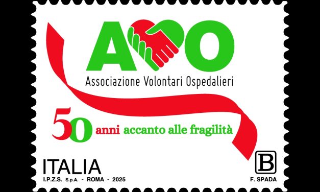 Emesso il francobollo dedicato all’Associazione Volontari Ospedalieri – AVO, nel 50° anniversario della fondazione