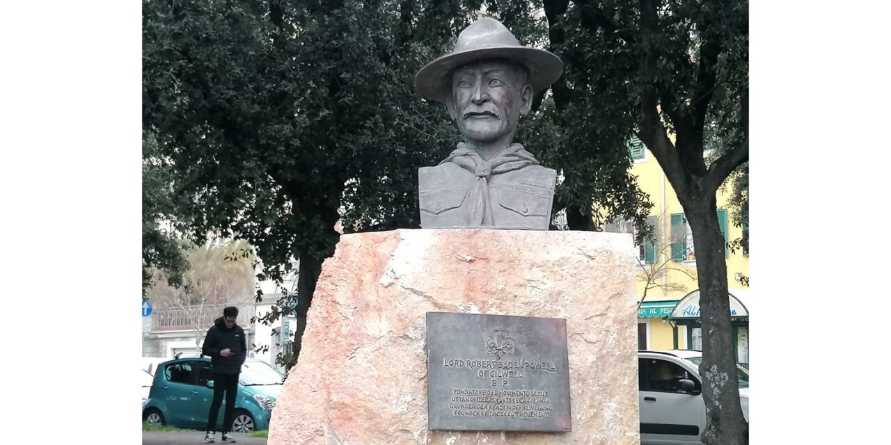 INAUGURATO IL MONUMENTO A BADEN POWELL NEL PIAZZALE BIAGIO MARIN A BARCOLA