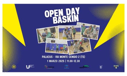 IL PROGETTO “INCLUSIONE E BENESSERE SPORTIVO”, PROMOSSO DAL CUS TRIESTE, PROPONE SABATO 1 MARZO L’OPEN DAY DEDICATO AL “CALCETTO INCLUSIVO” E AL “BASKIN”