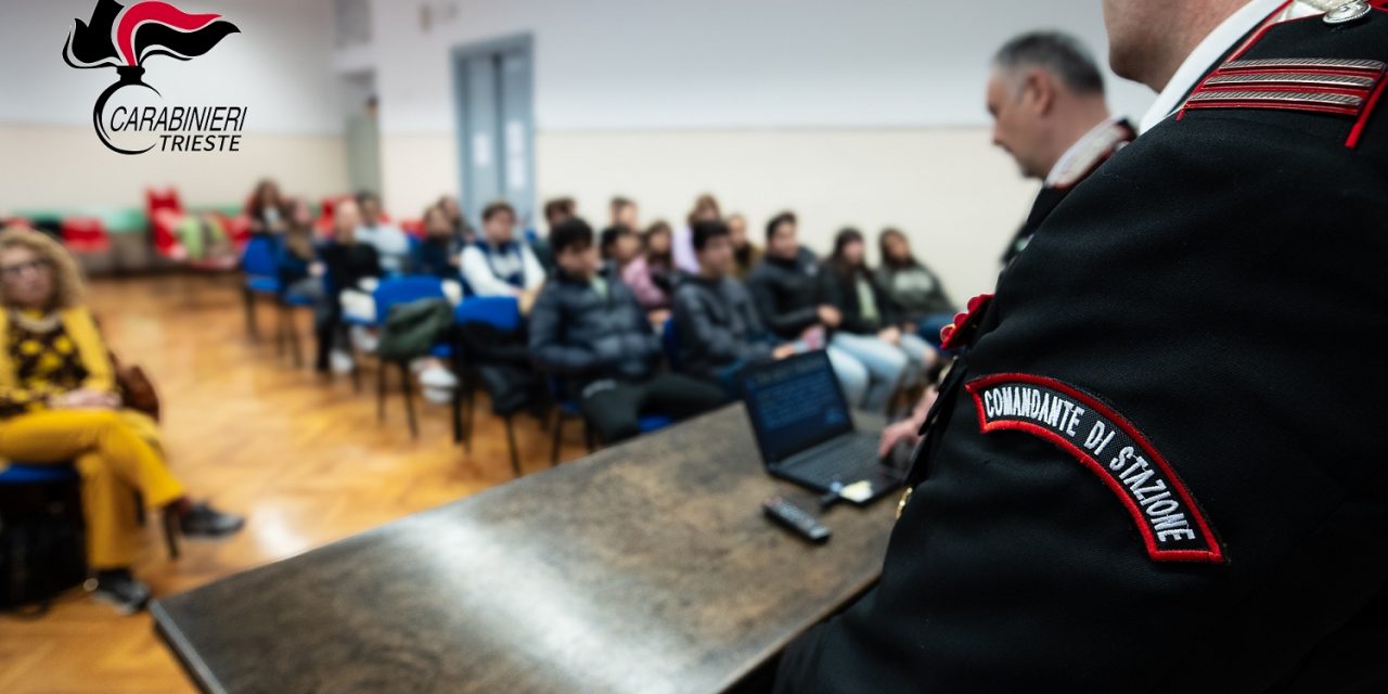 I Carabinieri del Comando Provinciale di Trieste in prima linea nelle scuole contro il bullismo