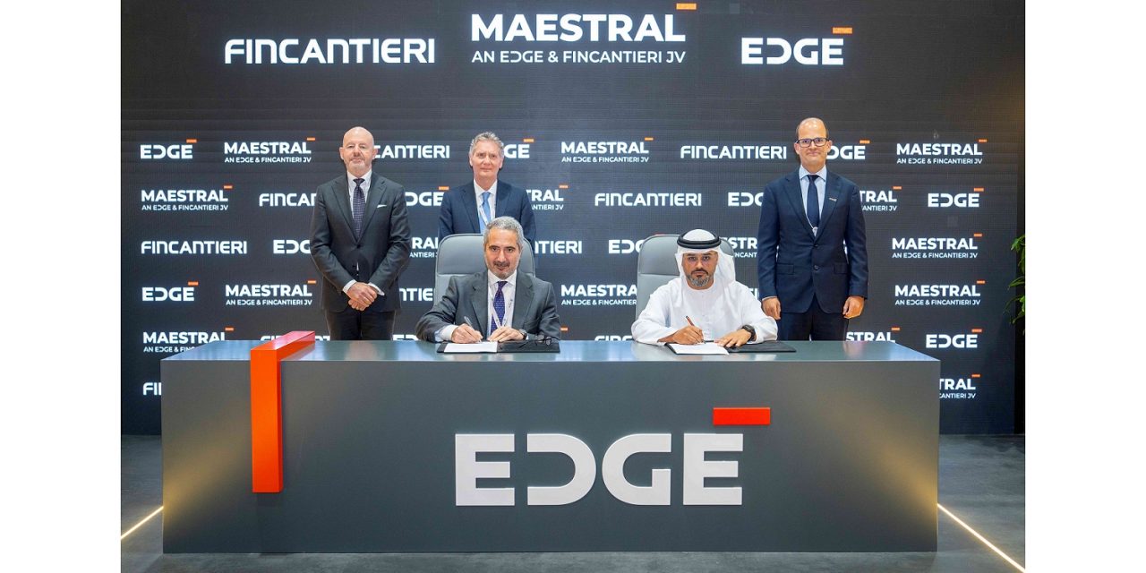 A MAESTRAL, JOINT VENTURE TRA FINCANTIERI ED EDGE, CONTRATTO DI 500 MILIONI PER LA GESTIONE DELLA FLOTTA DELLA MARINA DEGLI EMIRATI ARABI UNITI