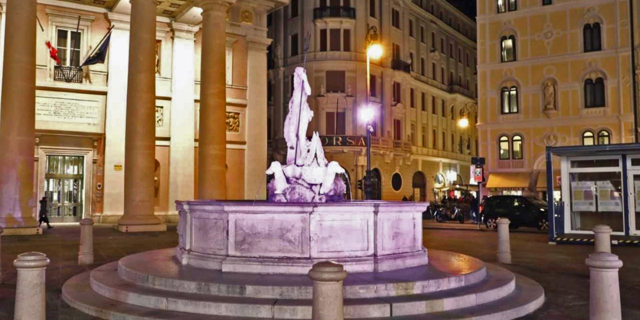 LUNEDÌ 10 FEBBRAIO LA FONTANA DEL NETTUNO SI ILLUMINERÀ DI VIOLA PER LA GIORNATA INTERNAZIONALE DELL’EPILESSIA