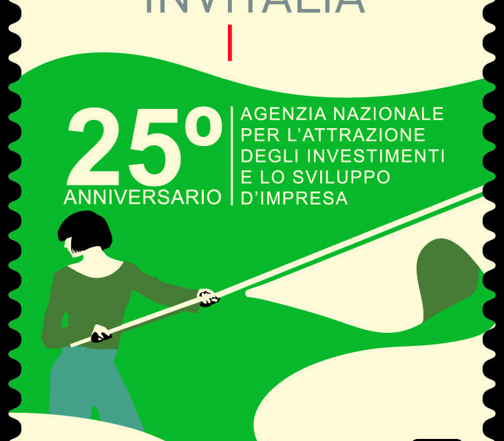 Poste Italiane: emesso francobollo INVITALIA, Agenzia nazionale per l’attrazione degli investimenti e lo sviluppo d’impresa