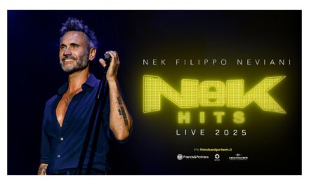 NEK: DA LUGLIO TORNERÀ A ESIBIRSI DAL VIVO CON NEK HITS – LIVE 2025 UN VIAGGIO TRA I SUOI PIÙ GRANDI SUCCESSI