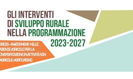 INCONTRI SUL BANDO PER IL FINANZIAMENTO DEGLI INVESTIMENTI NELLE AZIENDE AGRICOLE PER LA DIVERSIFICAZIONE IN AGRITURISMO