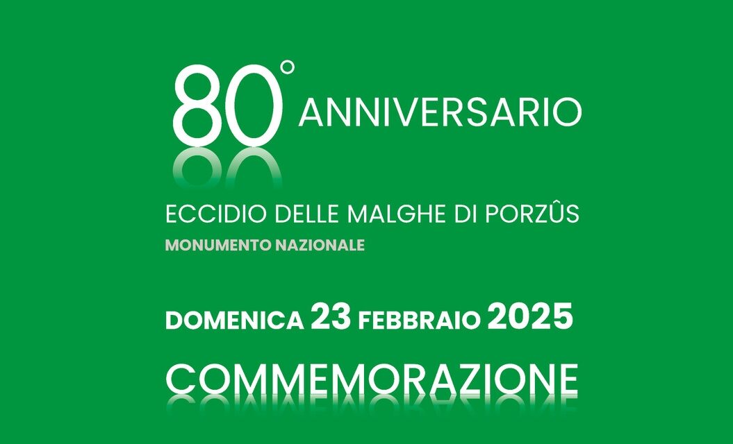 A Faedis e alle malghe di Porzûs domenica 23 febbraio la celebrazione dell’80° anniversario dell’eccidio