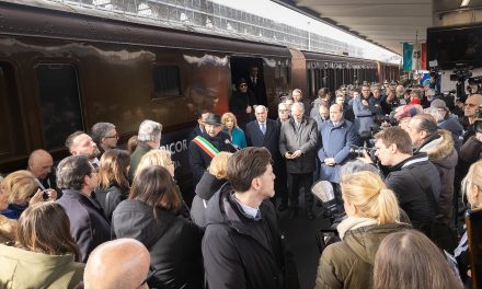 IL SINDACO ROBERTO DIPIAZZA ALLA SECONDA EDIZIONE DEL TRENO DEL RICORDO ALLA STAZIONE DI TRIESTE CENTRALE