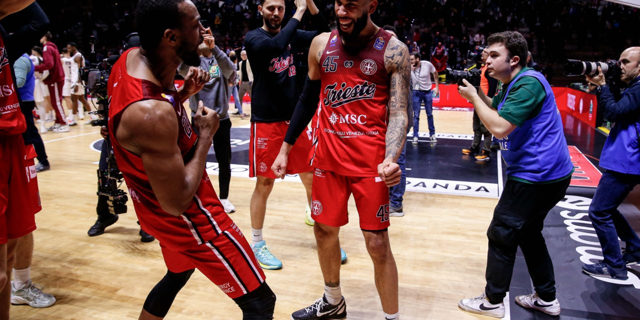 BASKET LEGA A: TRIESTE RISCRIVE LA STORIA, È SEMIFINALE! TRAPANI BATTUTA 74-72