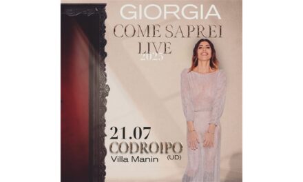 GIORGIA: “LA CURA PER ME” È DISCO D’ORO E QUEST’ESTATE TORNA LIVE IN LOCATION UNICHE