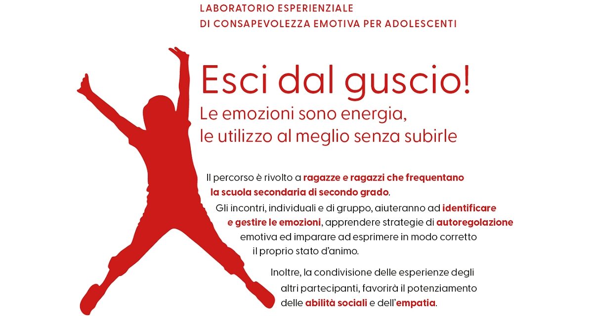 Avvio laboratorio di consapevolezza emotiva per adolescenti “Esci dal guscio!” di HattivaLab a Udine