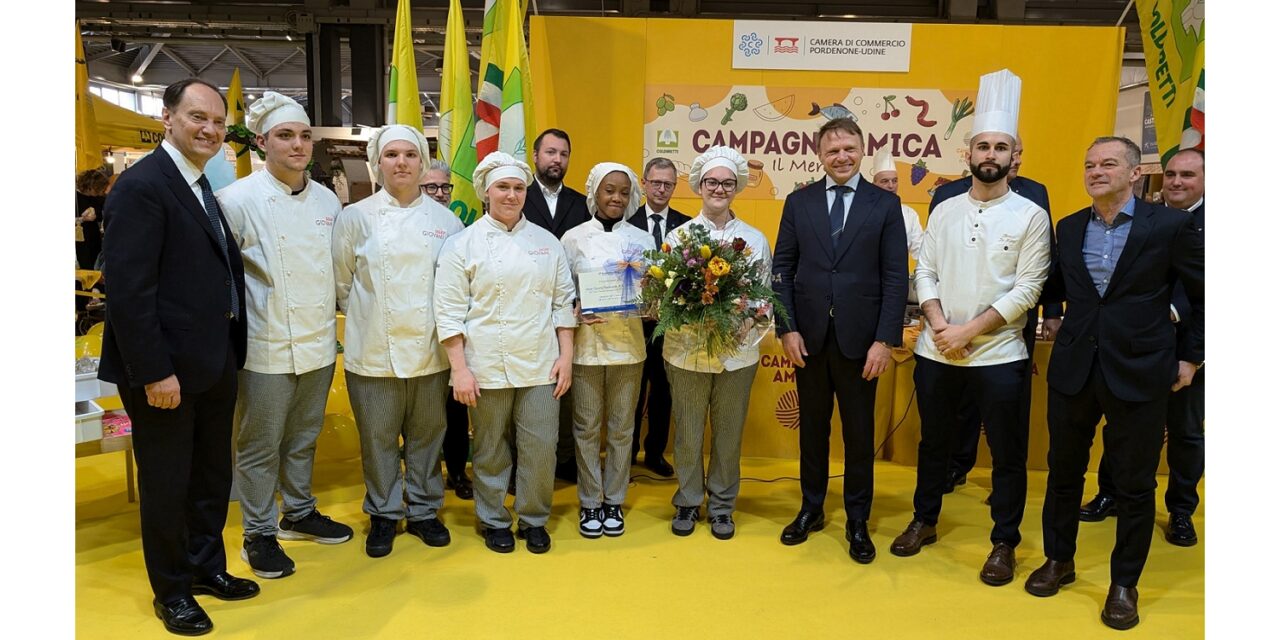 Fiera Ortogiardino di Pordenone: alla scuola di pasticceria dello IAL FVG riconoscimento dalle mani dei ministri