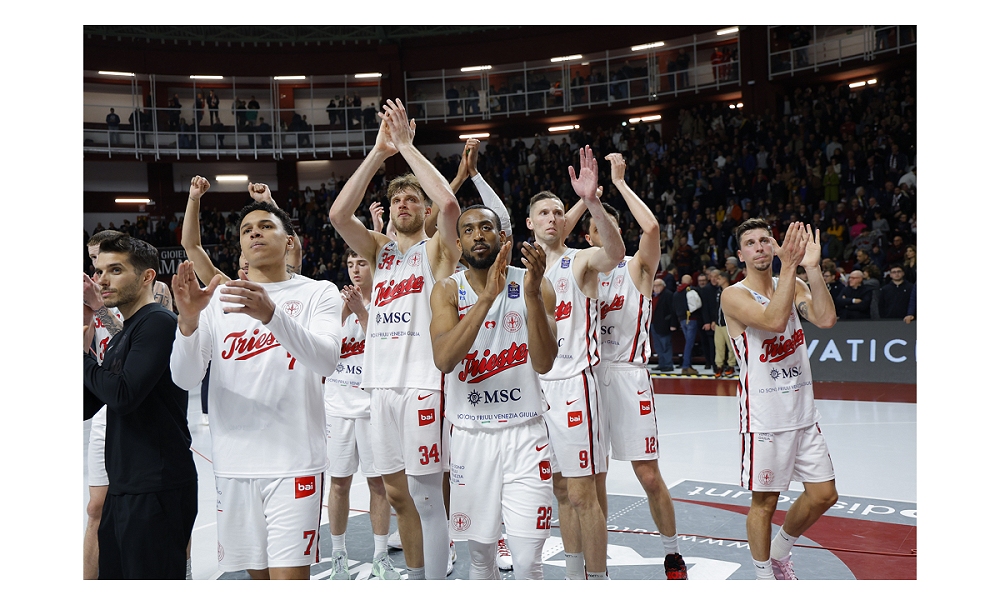 Serata no per la Pallacanestro Trieste che perde a Trapani con più di 40 punti di scarto